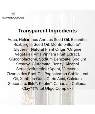 IMMUNOCOLOGIE Cleansing Lotion - Moisturizing Face Wash for All Skin Types with Montmorillonite Clay and Balanites Roxburghii Seed Oil to Remove Debris Oil and Makeup - 3.4 fl oz./100 ml - Buy Online on GoSupps.com