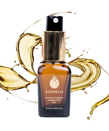 100% Natural Organic Camellia Oil - Moisturizing and Nutritive for Face, Hair and Body - Immediate Absorption Dry Oil - Cold Extracted in Spain (10ml)