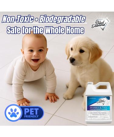Black Diamond Stoneworks Marble & Tile Floor Cleaner - 1-Gallon Concentrate for Ceramic, Porcelain, Granite, Natural Stone, Vinyl, and Brick - Buy Online on GoSupps.com