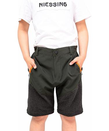 SEEU Boys Convertible Quick Dry Hiking Pants - Black Large | Polyester Spandex - Buy Online on GoSupps.com
