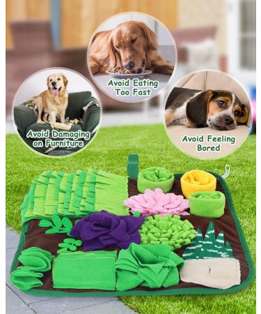 Succulent Snuffle Mat for Dogs and Small Pets - Enrichment Treat Toy | Slow Eating Puzzle for Dogs, Cats, Rabbits, and More | Stress Relief Gift for Pets - Buy Online on GoSupps.com