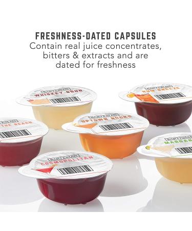 Bartesian Classic Cocktail Mixer Capsules Variety Pack - 6 Premium Cocktail Capsules for Bartesian Maker - Buy Online on GoSupps.com