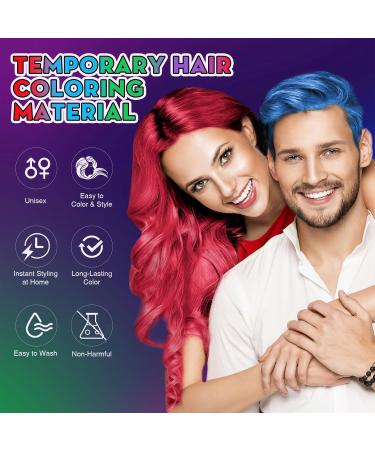 Premium Temporary Hair Color Wax Set for Halloween & Cosplay | DIY Styling for Parties Christmas & Nightclubs | Ideal Gifts for All Ages - Buy Online on GoSupps.com