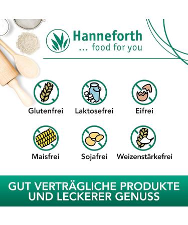 Glutenfree baking mix country bread 6 x 400g Hanneforth - Buy Online on GoSupps.com