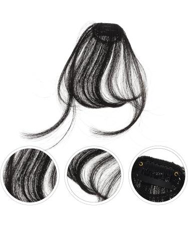 OSALADI Piece Bangs Hair Clip Extension Wispy Bangs Wig Fringe Clip in Bangs Black Hair Bang Wispy Fringe Bangs Flat Neat Air Bangs Fake Hair Bangs Clip in Fringe Elegant Xuchang Woman Natural Color - Buy Online on GoSupps.com