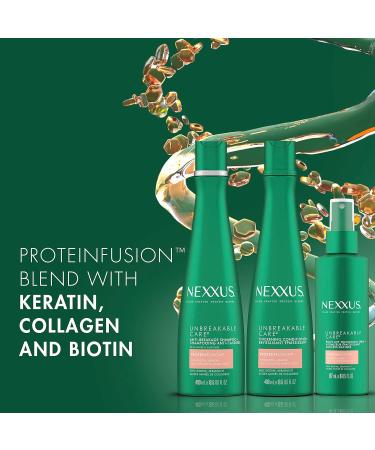 Nexxus Unbreakable Care 3-Piece Regimen Pack for Fine and Thin Hair - Keratin, Collagen, Biotin - White - 3 Count - Buy Online on GoSupps.com