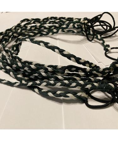 Ponytail Hair Bands | 24Inch Elastic Ponytail Holder for Women - Fashionable Multifunctional Hair Bands for Style Comfort green black - Buy Online on GoSupps.com