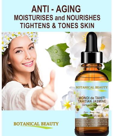 Botanical Beauty MONOI de TAHITI TAHITIAN JASMINE OIL Natural PURE BOTANICALS. 1 Fl.oz.- 30 ml. For Skin Hair and Nail Care. - Buy Online on GoSupps.com