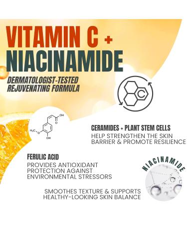 Alozera Vitamin C Body Lotion (2-Pack) and Vitamin C Serum with Niacinamide and Ferulic Acid Hydrating and Radiance Skincare Duo for Face, Neck and Body, Lightweight, Fragrance-Free, Made in USA - Buy Online on GoSupps.com
