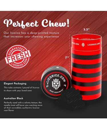 Australian Black Licorice Chews - Gourmet Candy (1 lb) | Licorice.com - Buy Online on GoSupps.com