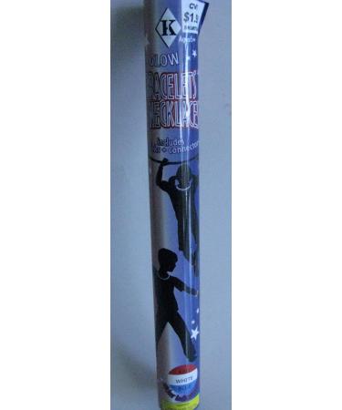 8" Glow Bracelets & Necklaces 8 Sticks (Blue White and Red)