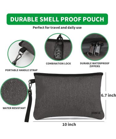 Smell Proof Bag Kit - Black | Odor Proof Pouch, Stash Storage Container, Box | Upgrade to Smellproof Case for Ultimate Smell Protection - Buy Online on GoSupps.com