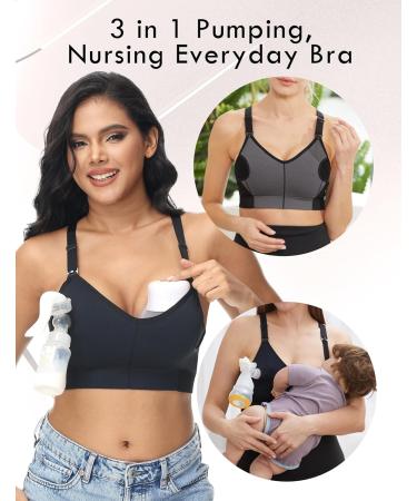 HOFISH Women's Pumping Sports Bra | Medium Support Racerback | Seamless High Impact Yoga | Black/Deep Blue - Size S - Buy Online on GoSupps.com