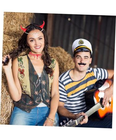 ABOOFAN 2 Sets Hairpin Blood Necklace Childrens Demon Costume Ox Horn Hair Clip Devil Horns Hair Clip Devil Costume Accessory Hair Clips Ornament Kits Halloween Hair Supplies Plastic - Buy Online on GoSupps.com