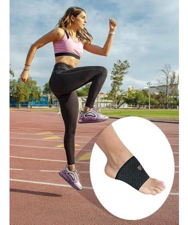 Komprexx Arch Support Bands - Copper Compression Sleeve for Plantar Fasciitis Relief - 1 Pair for Women & Men, Feet Pain, Heel Spurs, Flat Arches - Buy Online on GoSupps.com