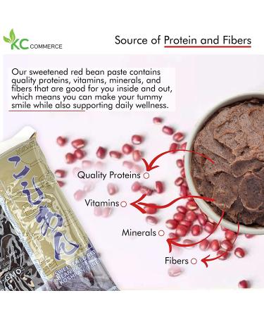 Sweetened Red Bean Paste - Japanese Mochi Rice Cake Sweets 14.11oz (Coarse) - VEGAN & GLUTEN-FREE - Buy Online on GoSupps.com