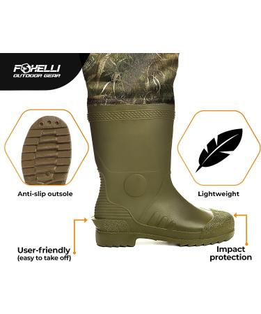 Foxelli Hip Waders  Waterproof Camo Hip Waders for Men & Women with Boots Lightweight Wading Hip Boots for Fishing & Hunting 11 - Buy Online on GoSupps.com