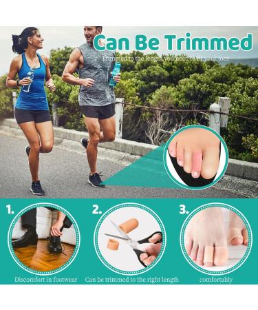 20pcs Soft Gel Big Toe Protectors - Comfortable Toe Sleeves for Men & Women - Perfect for Foot Care - Buy Online on GoSupps.com