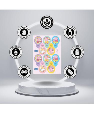 Dekozauber24 Edible Picks Peppa Pig - 20 Cake Decoration Pins for Muffins & Cupcakes | 6.5 x 4 cm | International Shipping Available - Buy Online on GoSupps.com