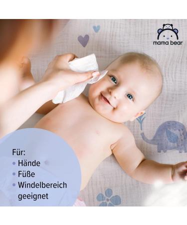 Amazon Mama Bear Sensitive Baby Wipes - Unscented 336 Count (6 Packs of 56) | Safe Gentle and Effective for Babies - Ship Internationally - Buy Online on GoSupps.com