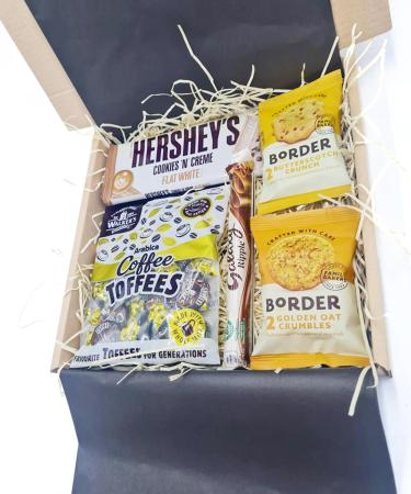 Inside the Box Gifts Coffee Gift Box with Biscuits and Chocolates (Coffee with Biscuits Sweets & Chocolate Flat Box) | Birthday Thank you Thinking of You Gift idea for Wife Mum Friend - Buy Online on GoSupps.com