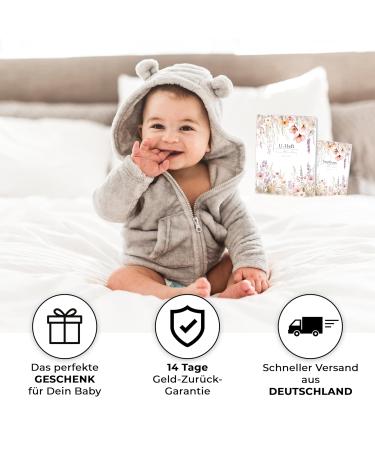 Minilino Personalized U Issue Cover Set - Premium 3-Part Organizer for Vaccination Pass & Exam Booklet - Flower Miracle White - Buy Online on GoSupps.com