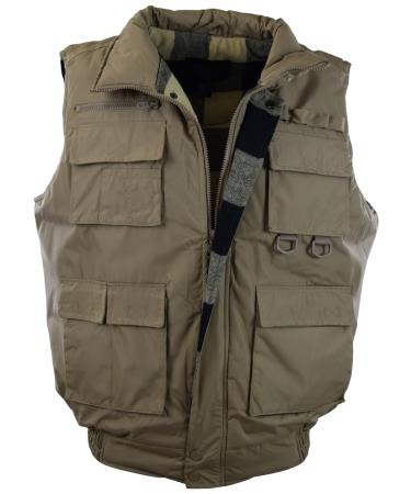 ChoiceApparel Mens Water-Resistant Vest with Lining Large 44-tan
