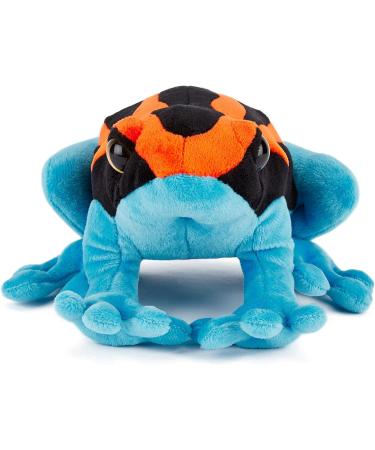 Zappi Co Plush Kids Stuffed Toy - Safari Animals Collection - 20cm - Orange/Blue Poison Dart Frog - Buy Online on GoSupps.com