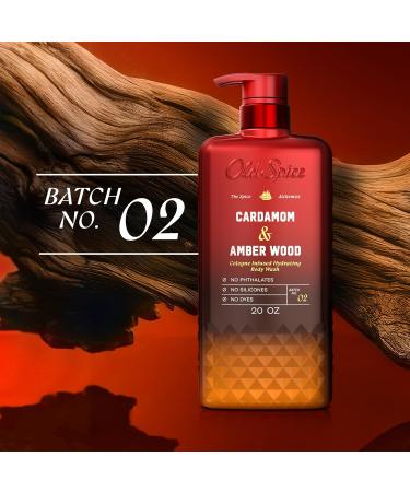 Old Spice Body Wash for Men The Spice Alchemist Collection 24/7 Cologne Infused Hydration No Trade Off Formula Free of Phthalates Silicones & Dyes Cardamom + Amber Wood Scent 20 oz - Buy Online on GoSupps.com