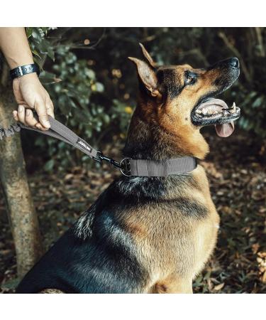 OneTigris Spring Loaded Dog Leash - Durable Nylon Adjustable 85.1cm to 118.1cm Grey - Perfect for International Shipping - Buy Online on GoSupps.com