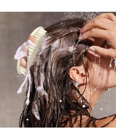 Scalp Massage Brush - Portable Shampoo Scrubber & Comb for Home & Travel | Enhance Hair Care - Buy Online on GoSupps.com