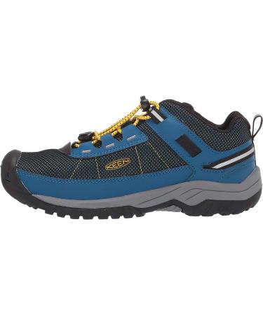 KEEN Big Kid's Targhee Sport Vented Hiking Shoe - Mykonos Blue/KEEN Yellow - Size 4 US - Buy Online on GoSupps.com