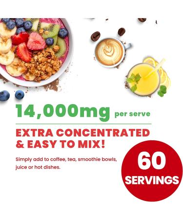 Organic Mushroom Powder Extract - Superfood 10 Supplement | 14x Stronger Immunity Booster 100% Pure USDA | Reishi, Chaga, Cordyceps, Shiitake, Lions Mane, Turkey Tail | Add to Coffee/Tea | 60g/2.12oz (Pack of 1) - Buy Online on GoSupps.com