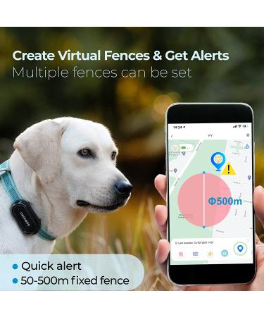 DOGNESS Waterproof GPS Tracker for Dogs and Cats - Live Tracking & Emergency Alerts - Size M - Buy Online on GoSupps.com