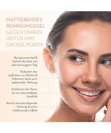 Jean D'Arcel JEAN DARCEL D maquillante netting matifying gel against pimples against large pores and oily skin with niacinamide mattifying cleansing gel 200 ml - Buy Online on GoSupps.com