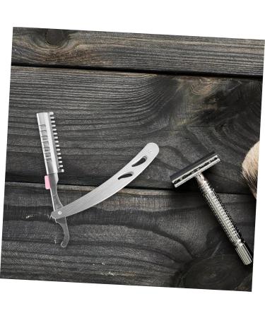 Beaupretty 2-in-1 Hairdresser Razor & Eyebrow Shaping Tool - Secure Straight Edge Spatula for Precision Shaving | International Shipping Available - Buy Online on GoSupps.com