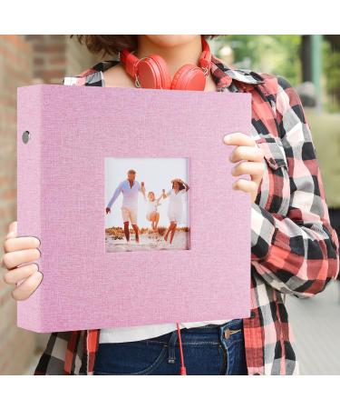 Miaikoe Photo Album 6x4 600 Pockets Slip in Large Capacity Album for Family Wedding Anniversary Linen Album Book Holds 600 Horizontal and Vertical 10x15cm Photos(600 Pockets Pink) 600 Pockets Pink - Buy Online on GoSupps.com