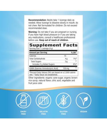 Nature's Way Calm Drops Works Quickly to Help Ease Stress*(1) Fast-Acting GABA Individually Wrapped Lozenges Raspberry Flavored 30 Lozenges - Buy Online on GoSupps.com