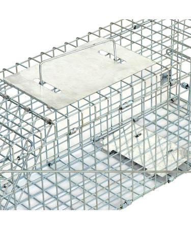 HomGarden 24-inch Live Animal Trap Cage for Rabbit, Groundhog, Squirrel, Raccoon, Mole, Gopher, Chicken - Humane Catch & Release Solution - Buy Online on GoSupps.com