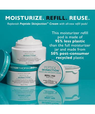 Peter Thomas Roth Peptide Skinjection Moisture Infusion Cream Refill Pod - 1.7 Fl Oz | Anti-Aging Fine Lines Hydration & Elasticity Boost with 21 Peptides - Buy Online on GoSupps.com