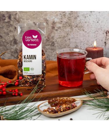  tee verliebt teeverliebt Organic Fireplace Blend - Loose Leaf Fruit Tea - 100g - Buy Online on GoSupps.com