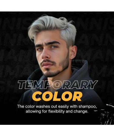  nishman NISHMAN C1 Hair Color Wax - Light Silver 100g - Instant Temporary Color Styling and Hold for All Hair Types - Buy Online on GoSupps.com
