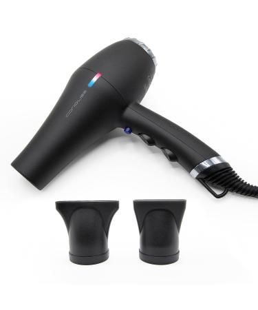 Corioliss Professional Ionic FLOW Power hairdryer Black Chrome 2200 W 3 temperature settings and 2 speed settings
