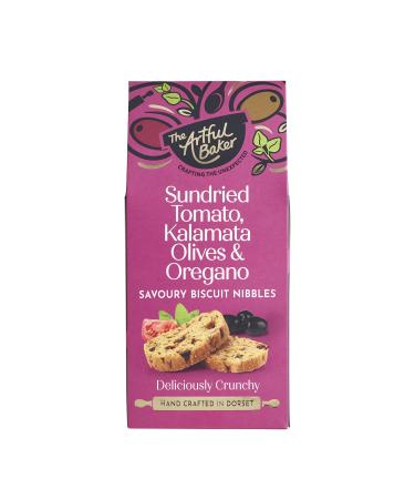 Artful Baker Sundried Tomato Kalamata Olives & Oregano Biscuit Nibbles 100g