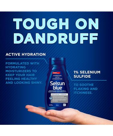 Selsun Blue ACTIV Hydration Anti-Dandruff Shampoo 300mL Controls Dandruff and Flaking Moisturizes Scalp - Buy Online on GoSupps.com