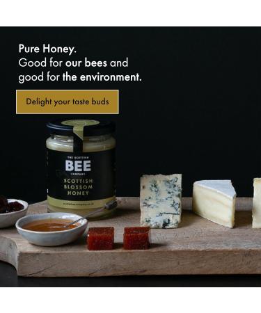 Heather and Blossom Duo of Honey from The Scottish Bee Company 340g x 2 - Heather and Blossom Honey Gift Bundle - Pure Natural Soft Set Honey Made in the UK - Buy Online on GoSupps.com