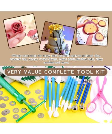 Wokape 37Pcs Stainless Steel Clay Extruder & Fondant Decorating Tool Set - Green - Buy Online on GoSupps.com