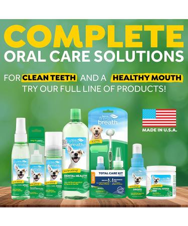 TropiClean Fresh Breath Oral Care Water Additive for Dogs - 33.8 fl oz - Dog Breath Freshener - Plaque & Tartar Defense - No Toothbrush Needed - Buy Online on GoSupps.com