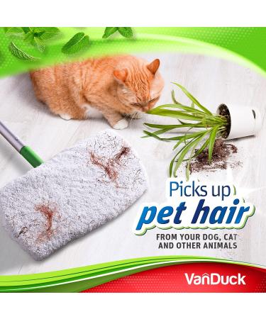 VanDuck Reusable 100% Cotton Mop Pads for Swiffer Sweeper Mops (2-Pack) - Washable Wet Dry Mop Pads - 2 Count - White - Buy Online on GoSupps.com