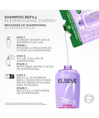 L'Or al LOr al Paris Elvive Hydra Hyaluronic Shampoo Refill 250 ml - Buy Online on GoSupps.com